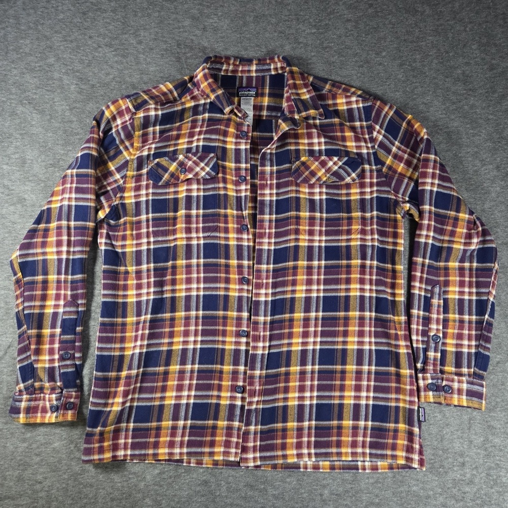 Patagonia Men's Long-Sleeved Organic Cotton Midweight Fjord Flannel Shirt Plaid